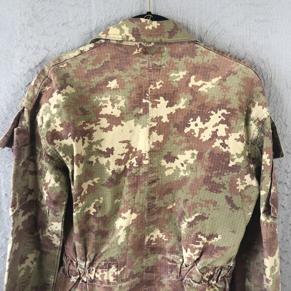 Vintage Italian Army Vegetato Jacket Mens Medium Camo Combat Military EI 2000s - Picture 7 of 15
